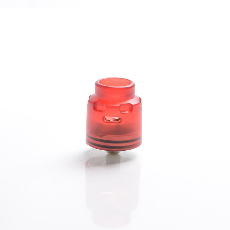 أصيل Hellvape Dead Rabbit Se RDA Rebuildable Dripping Vape Atomizer W/ BF Pin - Red ، PCTG + SS ، قطر 24 ملم