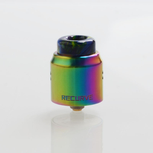 Authentic Wotofo Recurve Dual RDA Rebuildable Dripping Atomizer w/ BF Pin - Rainbow, Stainless Steel, 24mm Diameter