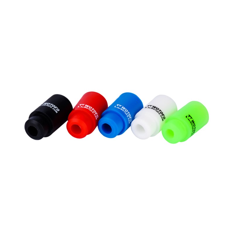 Authentic Wotofo Disposable 510 Drip Tip for RDA / RTA / Sub Ohm Tank Atomizer - Red, Silicone (5 PCS)