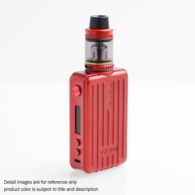 AUTENTICO VAPOR STORM TRIP 200W VAGUAGGIO TC VW Variabile Box Wattage Mod + Kit di serbatoio Trip - Black, 5 ~ 200W