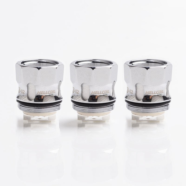 Hellvape Authentic H7-02 استبدال رأس لفائف الشبكة المفردة للدهون الأرنب الفرعي الأذان الباطن-الفضة ، 0.2ohm (3 أجهزة مركبات)