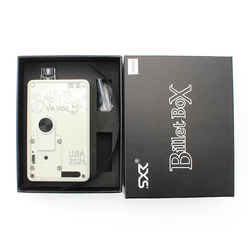 SXK BB 60W All-In-One VW Box Mod Vape Kit W/ USB Port-White ، 1 ~ 60W ، 1 × 18650 ، EVOLV DNA 60 ، مع 2024Logo