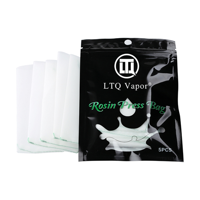 LTQ Vaporロジンプレスバッグ - ワックス&オイル抽出用の熱耐性ナイロンバッグ、36/72/90/120マイクロン5pcs/pack
