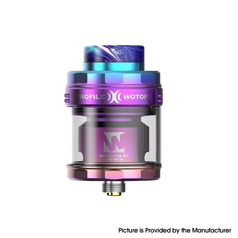 Authentic Wotofo Profile X RTA Rebuildable Tank Vape Atomizer 8ml, Wire Coil / Mesh Coil
