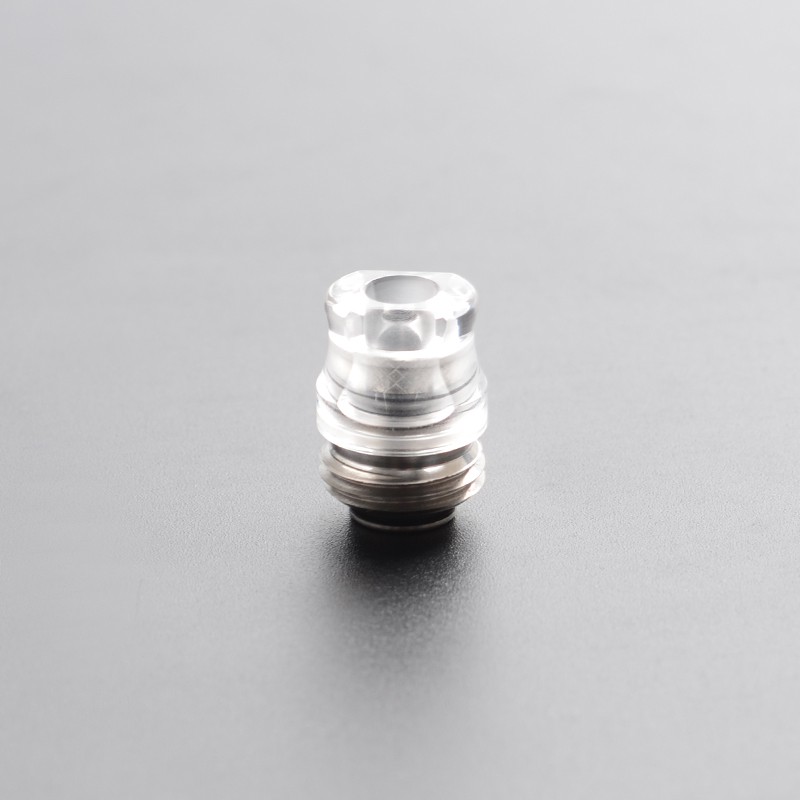 Mission Tips Integrated Whistle Style Drip Tip Mouthpiece + Base for SXK BB Box Mod - Transparent, 20x13mm + 18x15mm + 18x13mm
