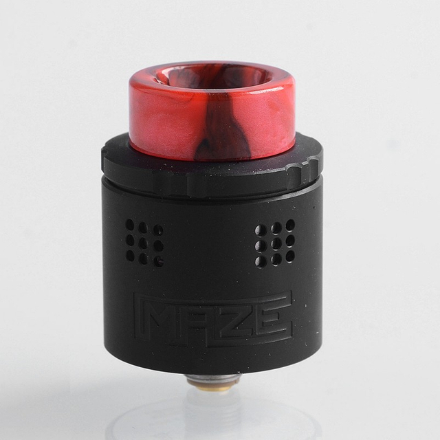 أصيلة vandy Vape متاهة Sub Ohm Bf RDA Rebippable Dripping Atomizer - الأسود ، الفولاذ المقاوم للصدأ ، 2 مل ، قطر 24 ملم