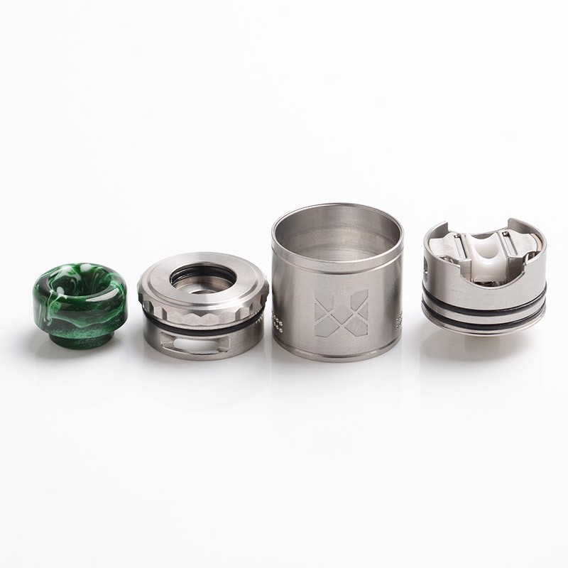 Authentic Vandy Vape Mesh V2 RDA Rebuildable Dripping Atomizer - SS, Stainless Steel, 0.12ohm / 0.15ohm, 25mm Diameter