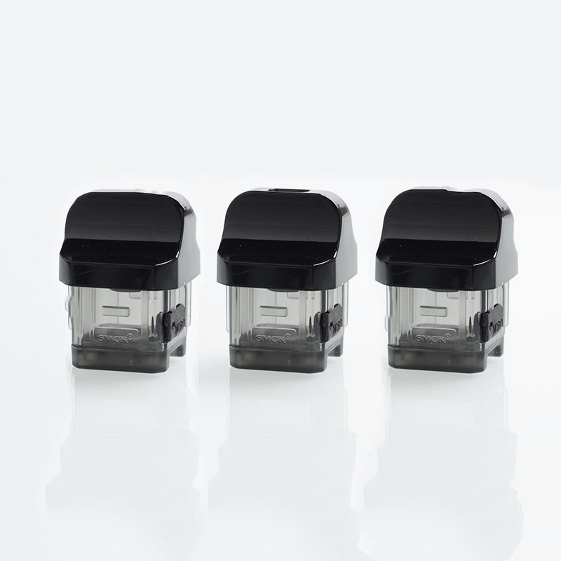 Authentic SMOKTech SMOK RPM40 Pod Kit Replacement Nord Pod Cartridge - Black + Translucent Gray, 4.5ml (3 PCS)