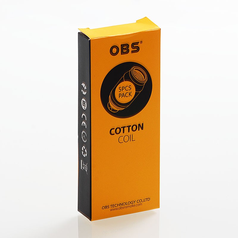 Autentico OBS cube mini sostituzione s1 Mesh Coil testa - 0,6 ohm (5 pezzi)