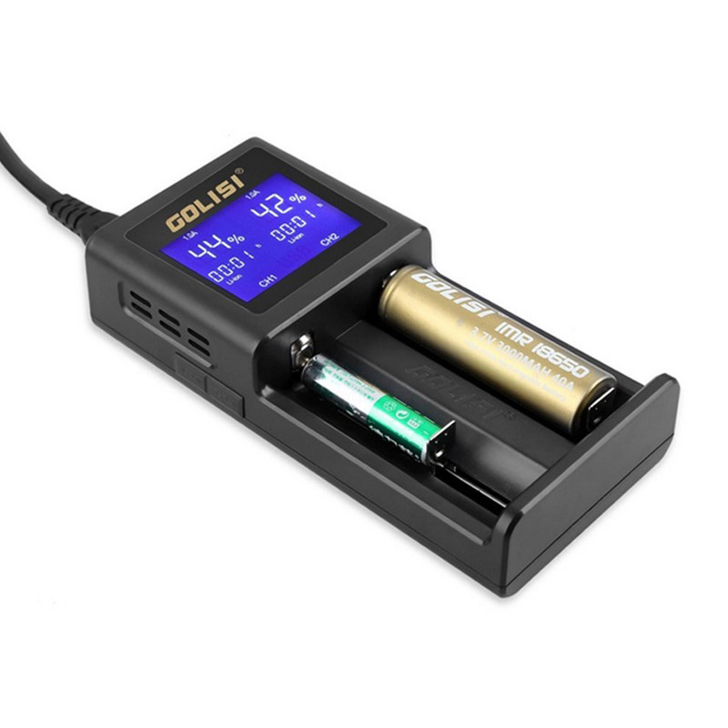 Authentic Golisi S2 2.0A Smart Charger with LCD Screen - US Plug