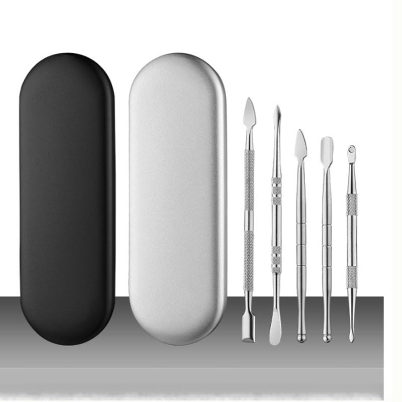 Set di strumenti per cera e intaglio in acciaio inossidabile a 6 pezzi-kit di taglio, tubo e scultura multiuso con accessori in silicone