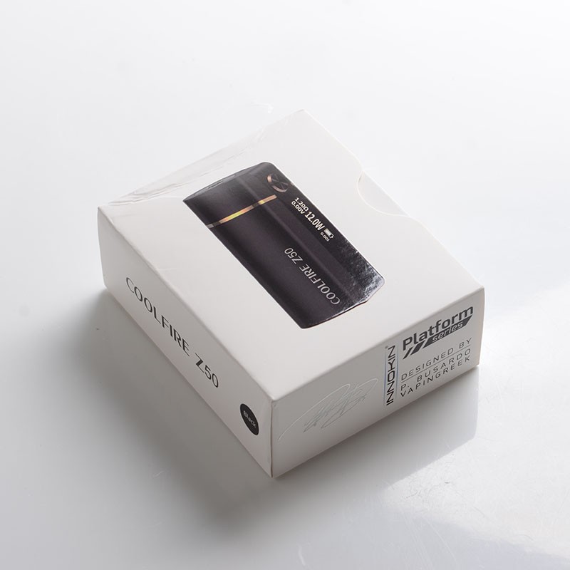 Authentic Innokin Coolfire Z50 50W 2100MAH переменная мощность Vape Box Mod - Black, цинк сплав, 6 ~ 50W