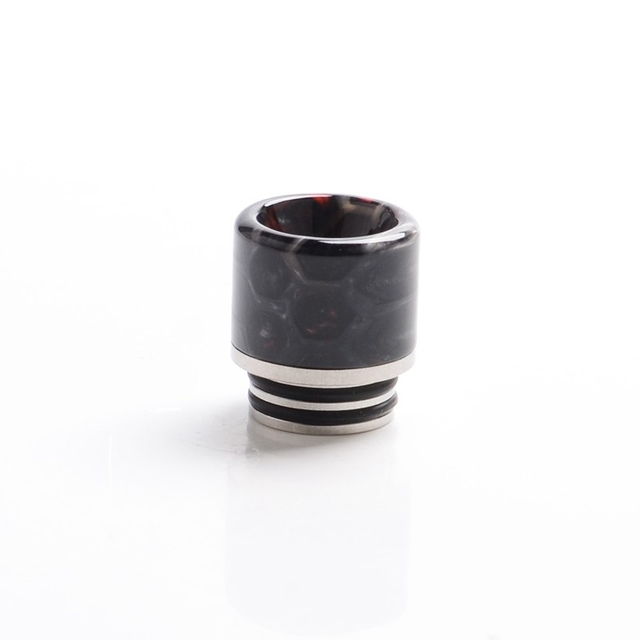 Authentic Coil Father Anti Split 810 Drip Tip for SMOK TFV8 / TFV12 Tank / Kennedy / Battle RDA - Honeycomb Black, Resin, 17mm