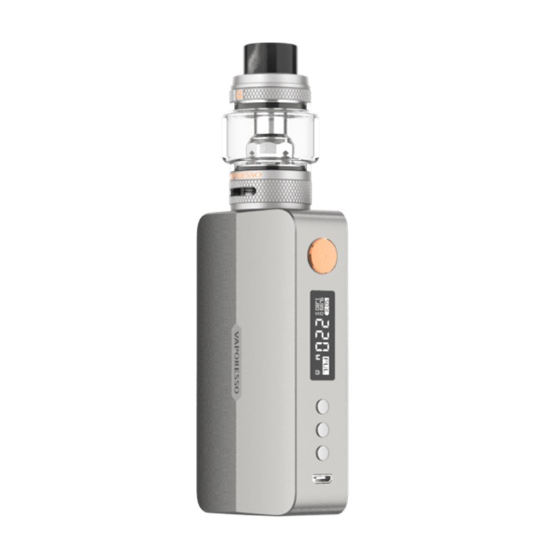 أصيل Vaporesso gen x 220w tc vw box Mod + nrg -s tank Vape kit - كلاسيكي أسود ، 5 ~ 220W ، 2 × 18650 ، 8.0ml ، 0.18 / 0.15ohm