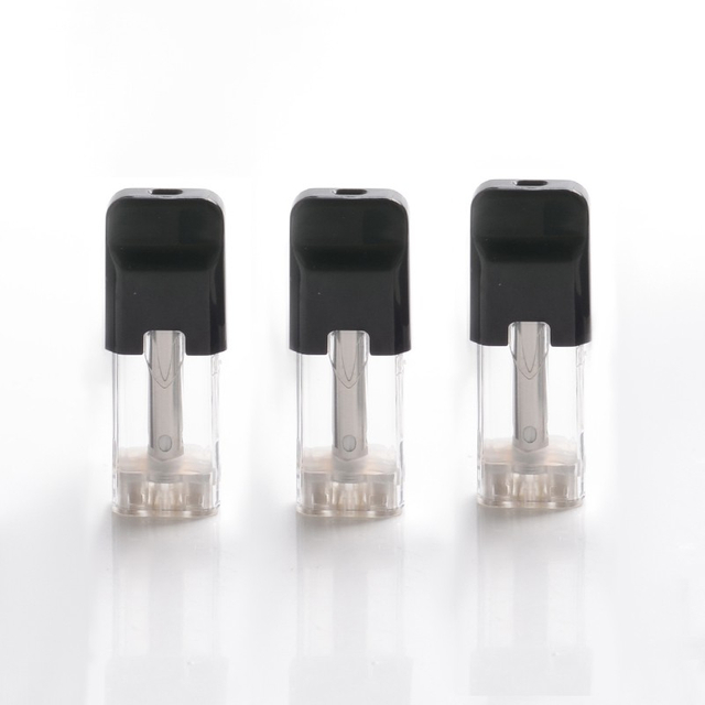 Autentica cartuccia di sostituzione del kit di sistema di sistema di sistema a vapore vapore con bobina a rete da 1,3ohm - nero + trasparente, 1,8 ml (3 pezzi)