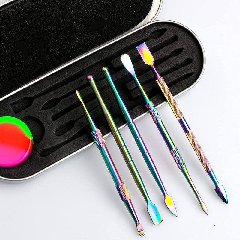 Set di strumenti per cera e intaglio in acciaio inossidabile a 6 pezzi-kit di taglio, tubo e scultura multiuso con accessori in silicone