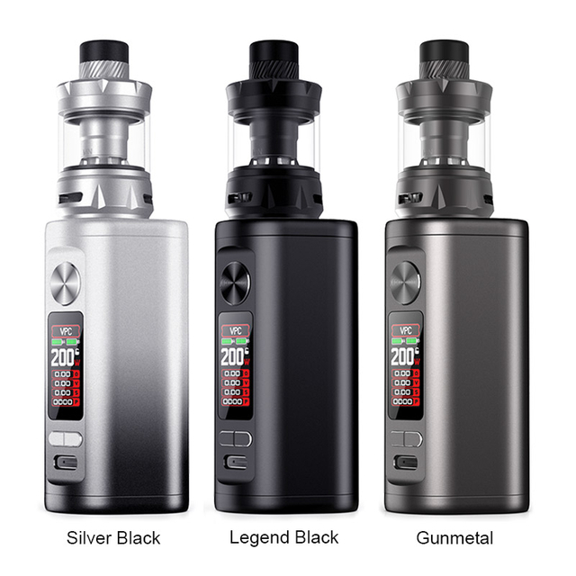 Authentic Hellvape Hell200 Box Mod Kit مع TLC Sub Ohm Tank VW 5 ~ 200W ، 2 × 18650
