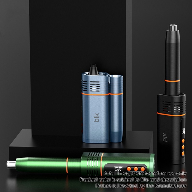 Authentic Kingtons BLK Rotary Dry Herb & Wax Vaporizer Vape Kit 1800mAh ...