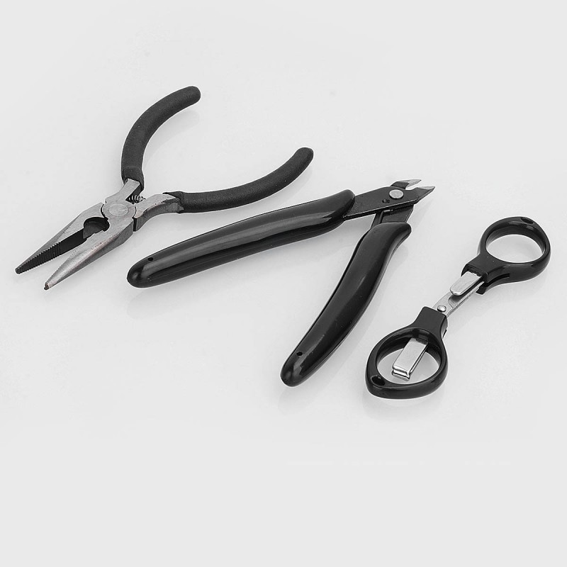 Authentic Vandy Vape Simple Tool Kit for Coil Building - Diagonal Pliers + Nippers + Screwdrivers + Scissors + Pliers (7 PCS)