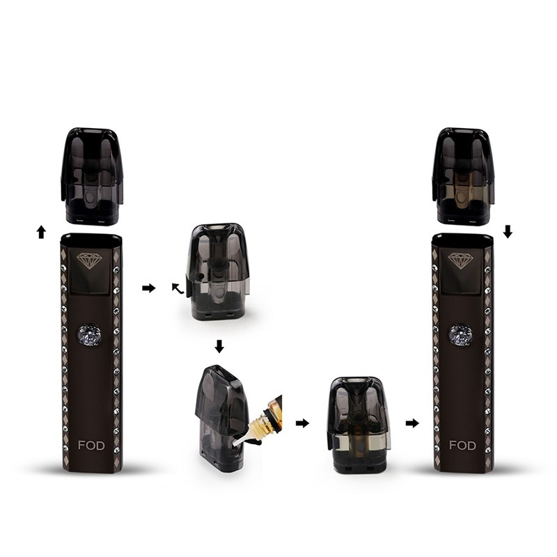 Authentic Demon Killer Fod 11W 580mAh Pod System Vape Starter Kit , PCTG + Zinc Alloy, 2ml, 1.0ohm