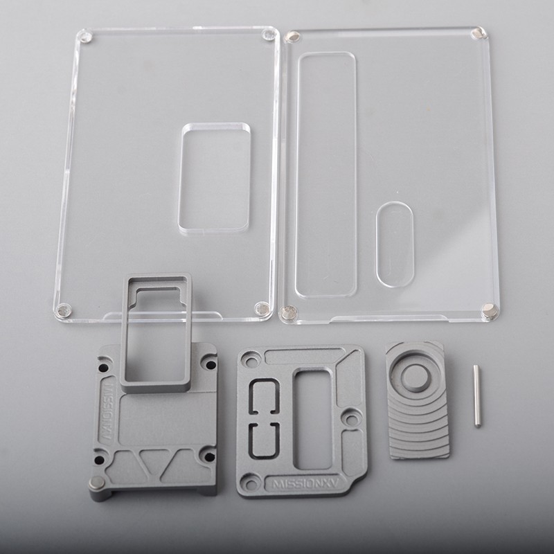 Mission XV Switch Inner Plate Set + Front / Back Plate for SXK BB / Billet Box Mod Kit Aluminum + Acrylic