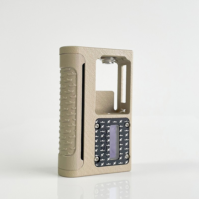 Mission XV X Monarchy Collab Feekstro 스타일 DNA 60 Boro Box Mod - Beige, P12 3D Print, VW 1 ~ 60W, 1 x 18650, Evolv DNA60 Chipset