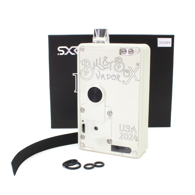 SXK BB 60W All-In-One VW Box Mod Vape Kit W/ USB Port-White ، 1 ~ 60W ، 1 × 18650 ، EVOLV DNA 60 ، مع 2024Logo
