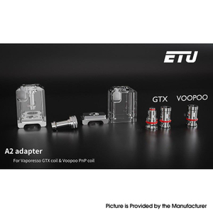 Authentic ETU A2 Bridge Adapter for SXK BB / Billet Box Mod for Vaporesso GTX coil / Voopoo PnP coil