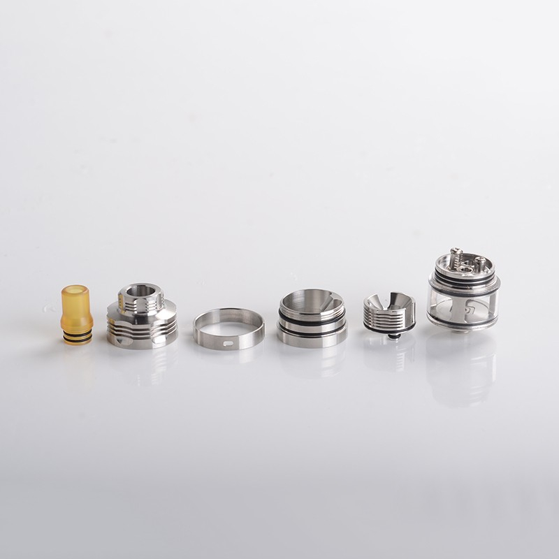 Vier 1 fünf 415 S61 Genesis Atomizer Style RDTA Wiederaufbaubares Tropftank -Atomizer Edelstahl + Pei, 22 mm