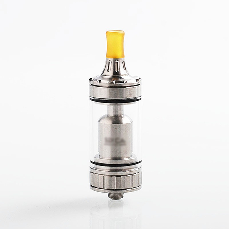 Coppervape Spica Pro Style MTL RTA Rebuildable Tank Atomizer Full Kit - Silver, 316 Stainless Steel, 3ml / 4ml, 22mm Diameter