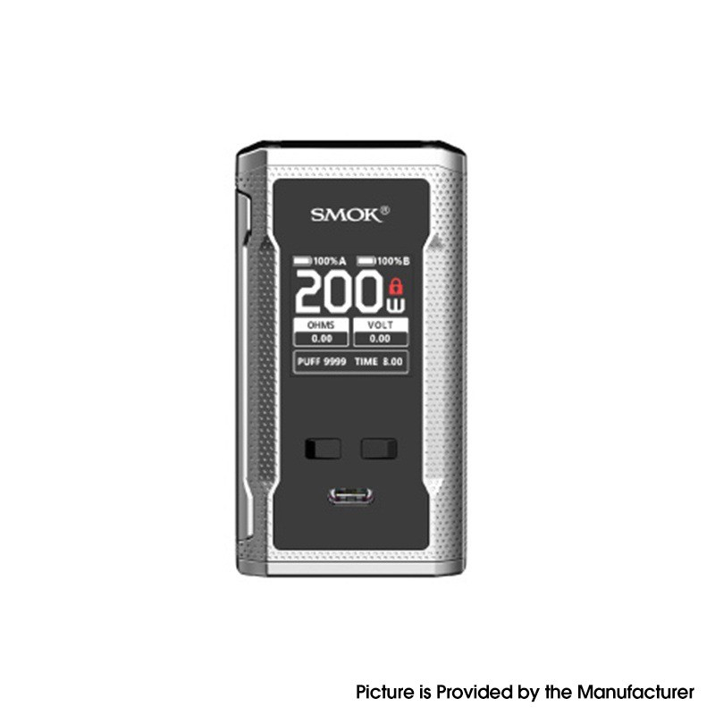 Auténtico SMOK Tech SMOK R-Kiss 2 200W VW Vape Box Mod 5 ~ 200W, 2 x 18650