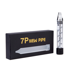 Twisty Glass Blunt Nuovo tubo bocchino piatto erba secca a vapo-silver