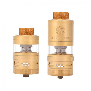 Authentisch Steam Crave Aromamizer plus V2 dl RDTA Wiederaufbaubarer Tropftank Vape Atomizer Advanced Kit - Gold, 8/16ml, 30 mm Dia.
