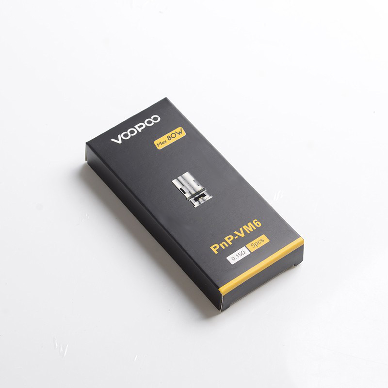 استبدال Voopoo الأصيل PNPVM6 DL Mesh Coil Heads لـ Voopoo Drag X VW Mod Pod Vape Kit 015OHM 6080W 5 PCS