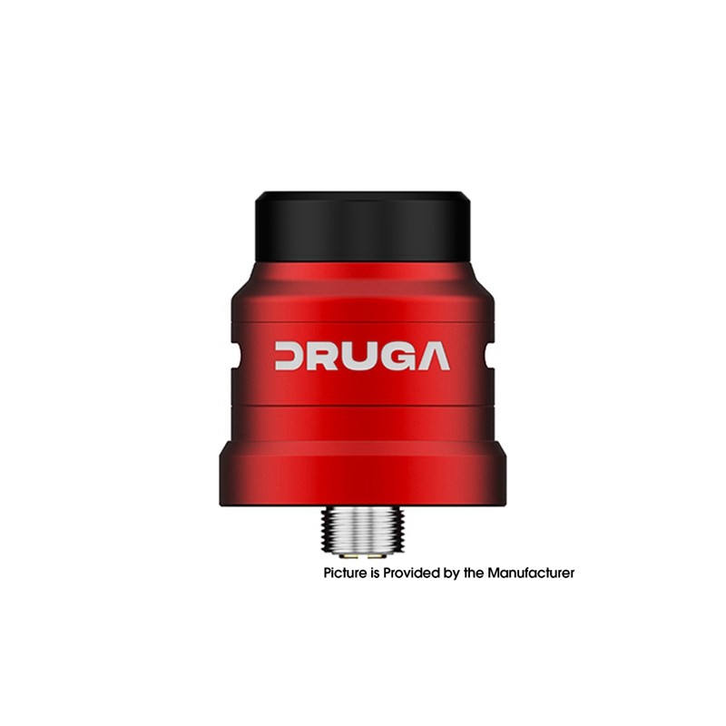 Authentic Augvape Druga S RDA Rebuildable Dripping Vape Atomizer w/ BF Pin Single Coil 22mm