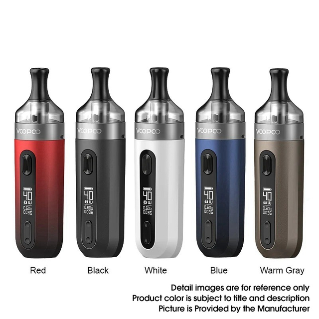 Voopoo V.Suit VW Pod System Vape Kit ، 5 ~ 40W ، 1200mAh ، 2.0ml ، 1.2ohm / 0.8ohm
