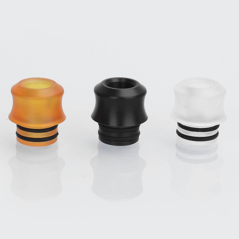 Authentic Gas Mods 510 Drip Tip Set For Nixon V1 5 Rdta Translucent Brown Black Pc Pei Pom 12 5mm 3 Pcs Buy Product On Shareavape