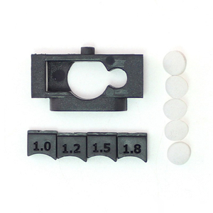 SXK Boropad MTL Style Airflow Plug + Air Inserts for Billet Box / SXK BB Box Mod Kit - Black, 1.0mm / 1.2mm / 1.5mm / 1.8mm
