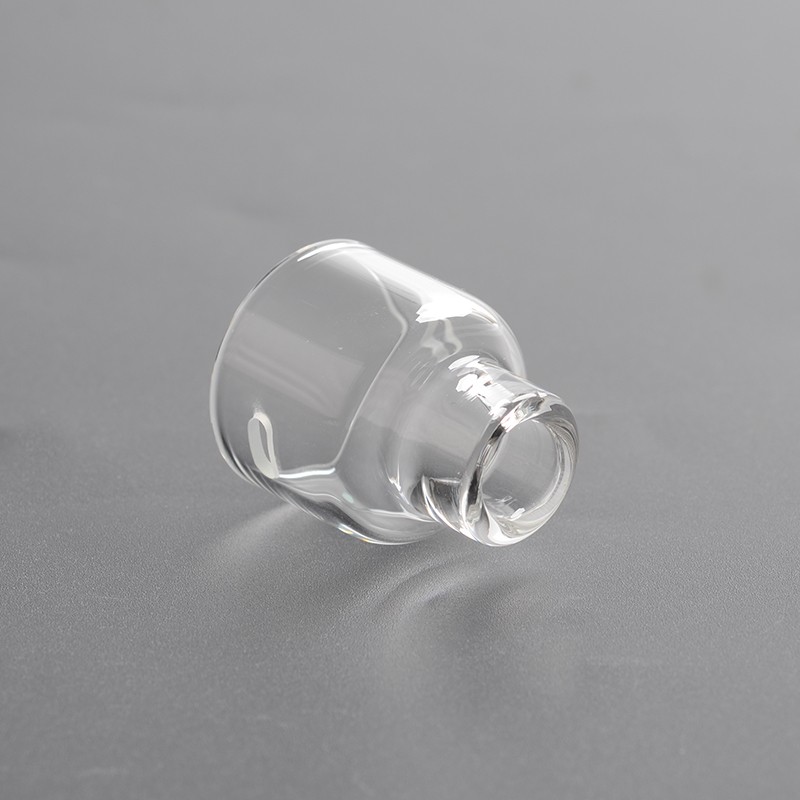 Authentic Damn Vape Mongrel RDA Replacement Glass Top Cap - Transparent, 26mm Diameter
