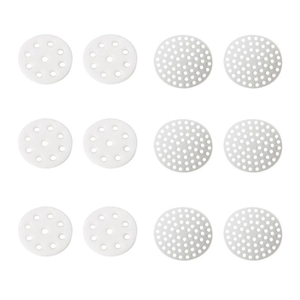 Green Fire Falcon Dry Herb Vaporizer Replacement Filters Screens - 6 PCS SS304 Filters + 6 PCS Ceramic Filters
