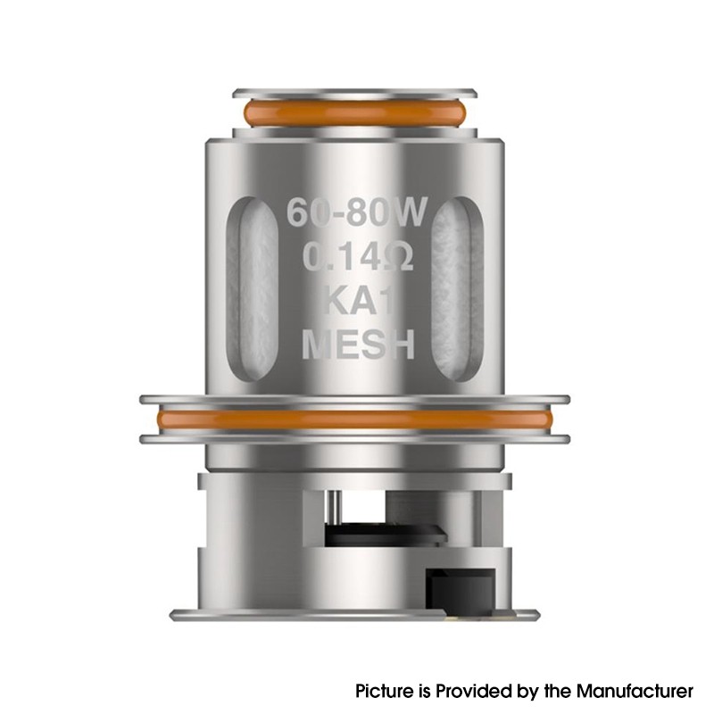 Authentic Geek Vape z Max Sub OHM Penggantian Tangki M0.3 Kepala Koil Ganda 0.3ohm 0.14ohm 0.2ohm Ka1 (55 ~ 65W) (5 pcs)