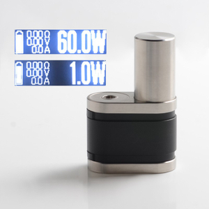 Stratum Balance 60W TC VW Vape Box Mod - Silver + Black, 1~60W, 1 x 18350 / 18650, Evolv DNA 60 Chip