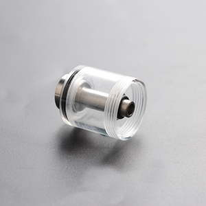 Slam Style Replacement Cap + Beauty Ring + 510 Drip Tip for Narda Style RDA - Transparent, PMMA