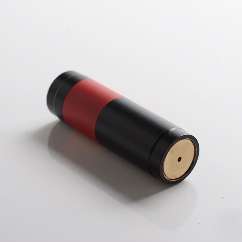 El Thunder Mtlite -Stil Vape mechanisch Mod - schwarz + rot, messing, 1 x 18350/18650