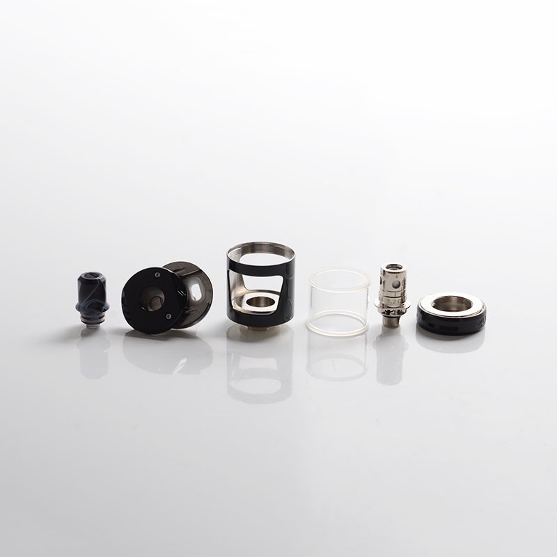 Innokin Zlide Sub Ohm Tank Atomizer Vape Clearomizer - Black, SS + Glass