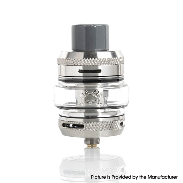 Authentischer Hellvape Fat Rabbit Sub Ohm Panzer Clearomizer - Edelstahl, SS + Pyrex -Glas, 2 ml / 5 ml, 25 mm Durchmesser