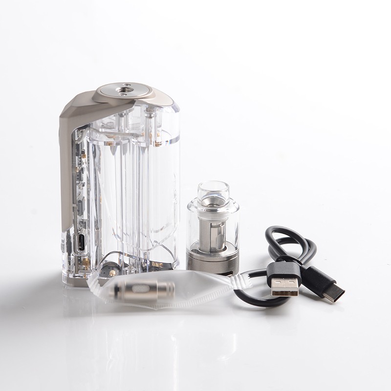 Authentic Rincoe Jellybox 228W Box Mod with Jellytank Kit, 1228W, 2 x