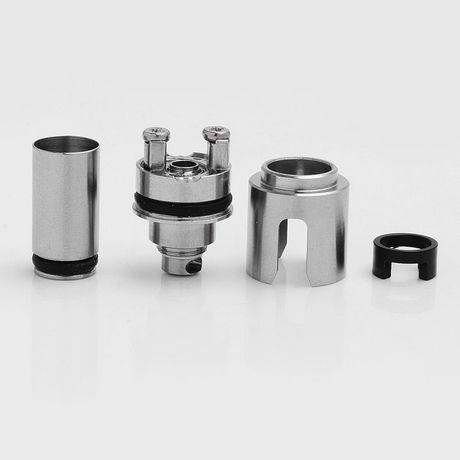 SXK BB Box Style RDA Rebuildable Dripping Atomizer - Silver, Stainless Steel, 14mm Diameter