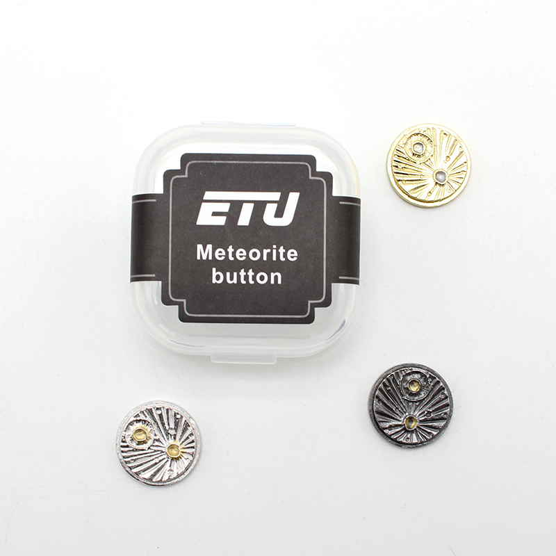 ETU Meteorite button for BB / Billet Mod Silvery+Black+Gold 3pcs
