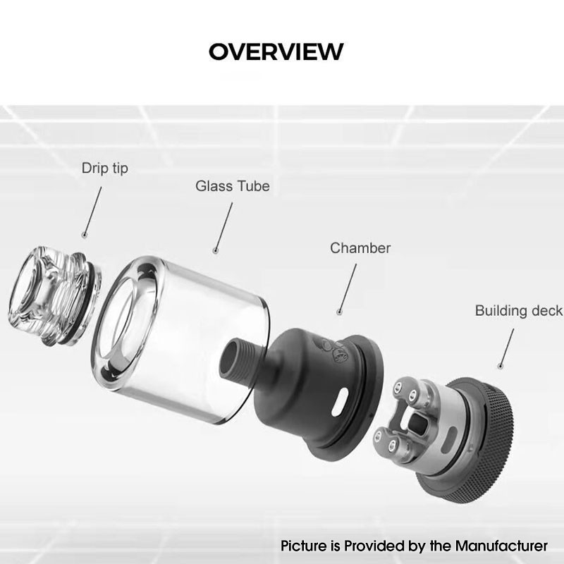 Authentic GAS Mods Kree V2 RTA Rebuildable Tank Vape Atomizer 22mm Diameter